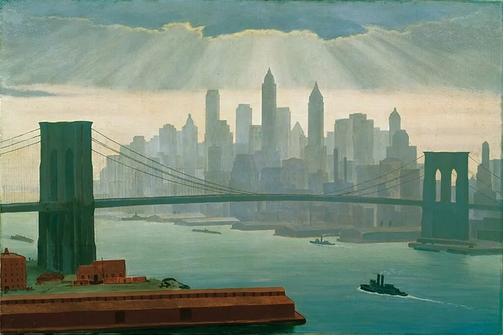 New York, a painting by Edward Hopper